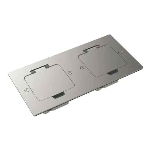 Фото Лючок Surface 4 мод. (2 мод. 45х45 мм.), никель, IP44