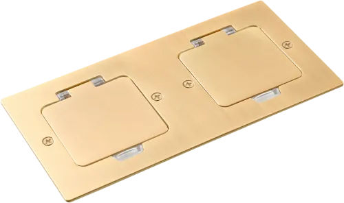 Фото Лючок Surface 4 мод. (2 мод. 45х45 мм.), золото, IP44