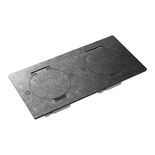 Фото Лючок Surface 4 мод. (2 мод. 45х45 мм.), круглая крышка, оцинкованная сталь, IP44