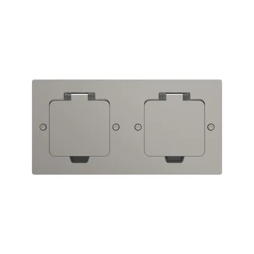 Фото Лючок Surface 4 мод. (2 мод. 45х45 мм.), никель, IP44