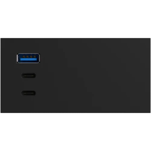 Фото USB зарядное устройство, 100W, Type A + C + C, 4 мод., черн. матовая (90х45мм)