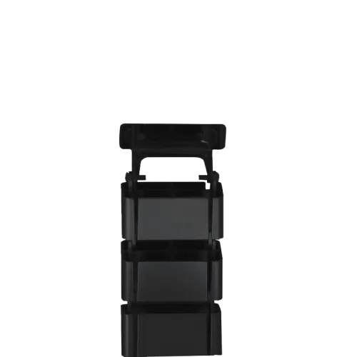 Фото Кабель-канал вертикальный гибкий SquareDesign, пластик, черный, длина 0.792м