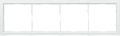 Donel R98 Glass рамка 4-я Белое стекло, серия DA