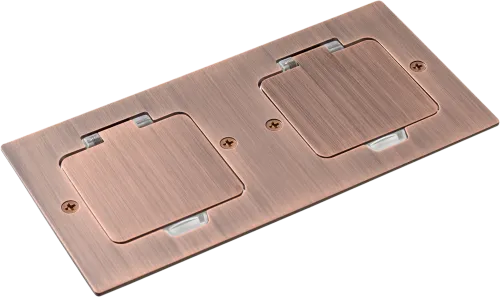 Фото Лючок Surface 4 мод. (2 мод. 45х45 мм.), красная медь, IP44