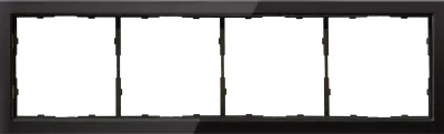 Donel R98 Glass рамка 4-я Черное стекло, серия DA