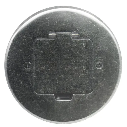 Фото Лючок Surface 2 мод. (1 мод. 45х45 мм.),  круглый, оцинкованная сталь, IP44, (с уст. набором)