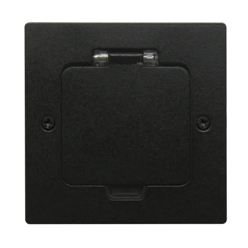 Фото Лючок Surface 2 мод. (1 мод. 45х45 мм.), антрацит, IP44, (с уст. набором)