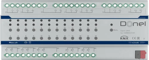Фото KNX 24-канальный многофункциональный актуатор, 10A