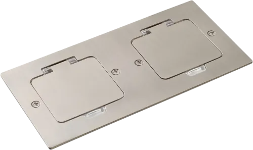 Фото Лючок Surface 4 мод. (2 мод. 45х45 мм.), никель, IP44